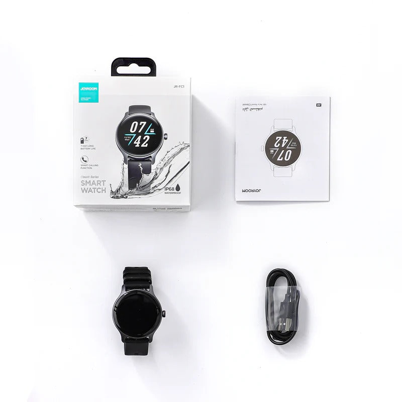 Joyroom Jr-fc1 Classic Series Smart Watch (make/answer Call) Dark Gray