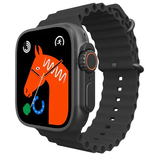 X8 Ultra Smartwatch 49mm With Bluetooth Calling With Wearfit Pro App Black