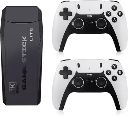 M8 Pro 4K Retro Game Console Stick – 40,000+ Built-In Games | 2.4G Wireless Dual Controllers