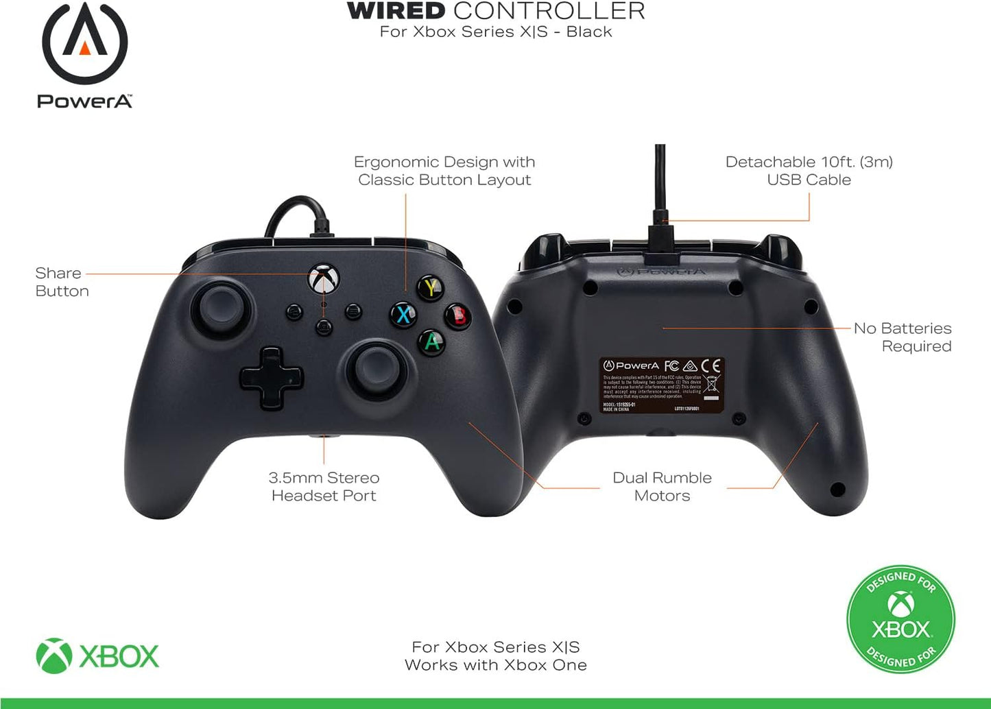 Wired Controller For Xbox One