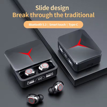 M90 Pro Earbuds Tws Bluetooth 5.2 Headphones Touch Control Earphones Led Display Headset 9d Hifi Quailty