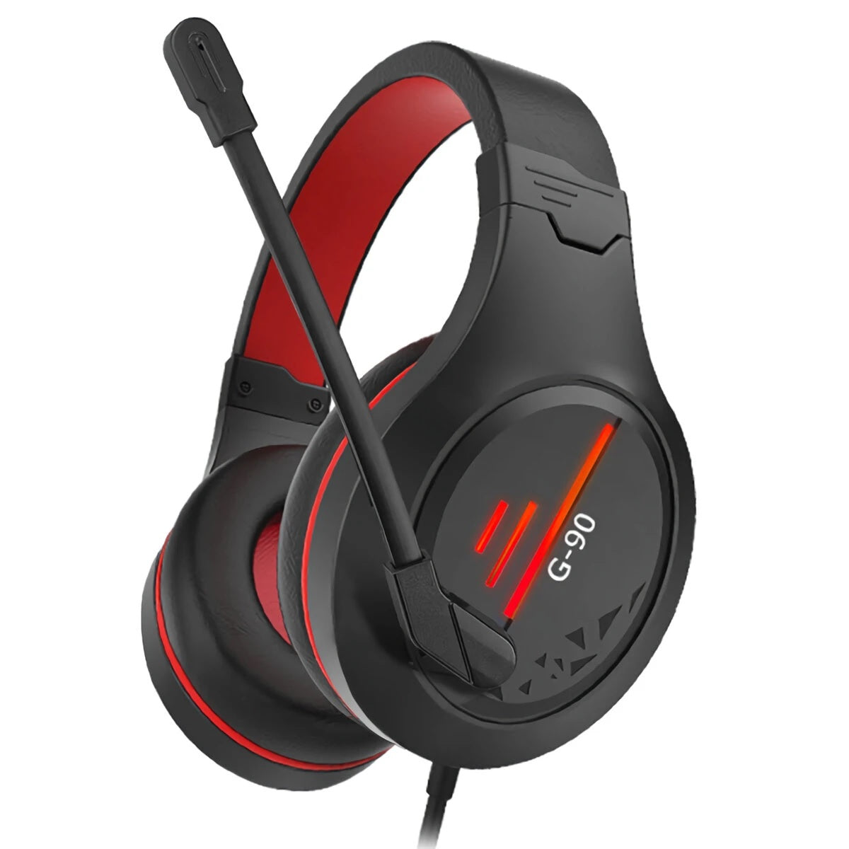 G90 Gaming Headset Active Noise Cancelling Wired Headphone With Microphone Earphone Deep Bass Hifi Sound Earpiece