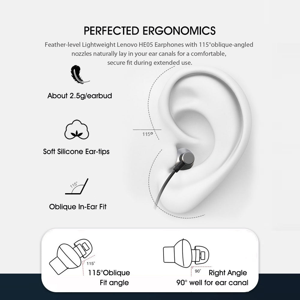 Lenovo He05 Neckband Headphone (original)