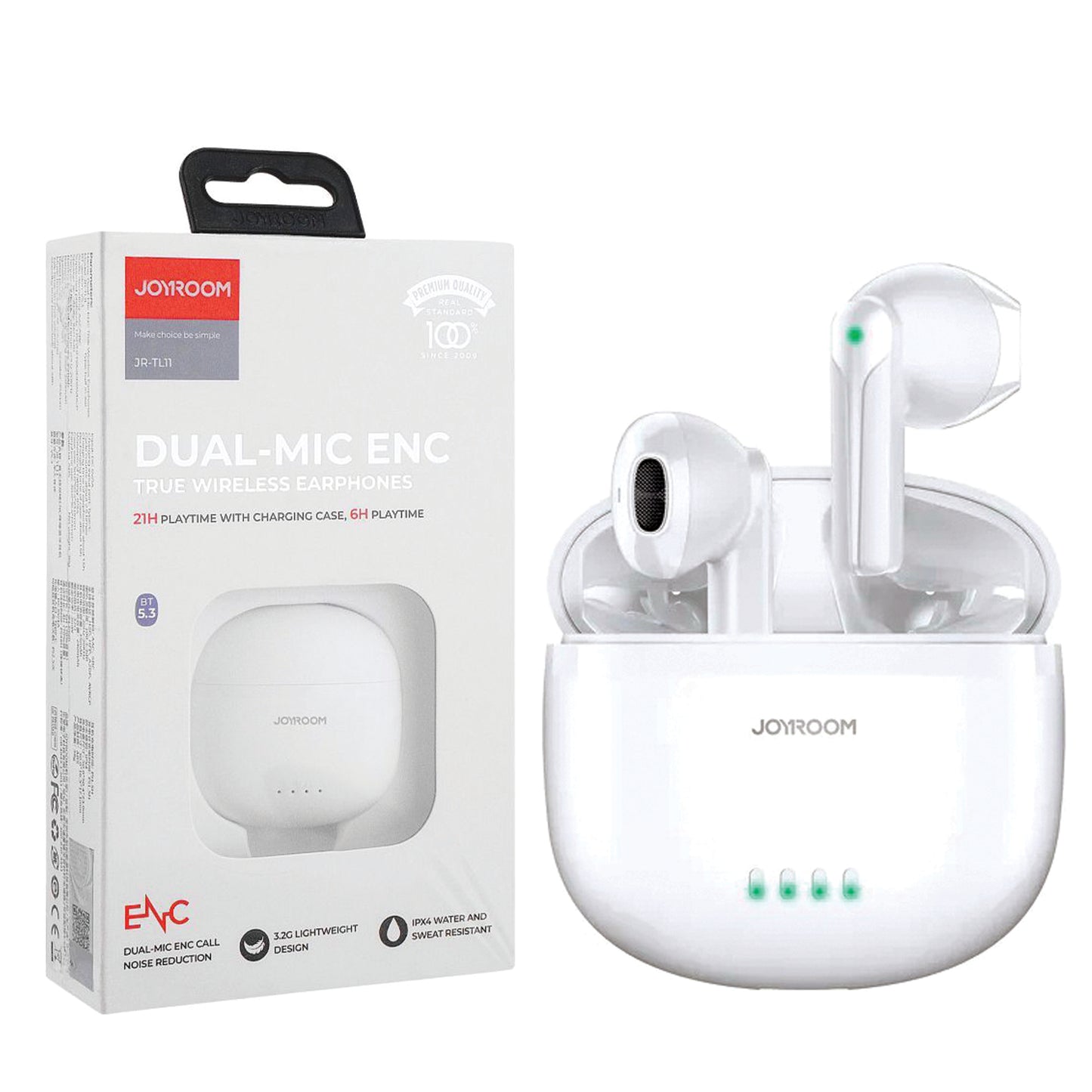 Joyroom Jr-tl11 Dual-mic Enc True Wireless Earphones Black