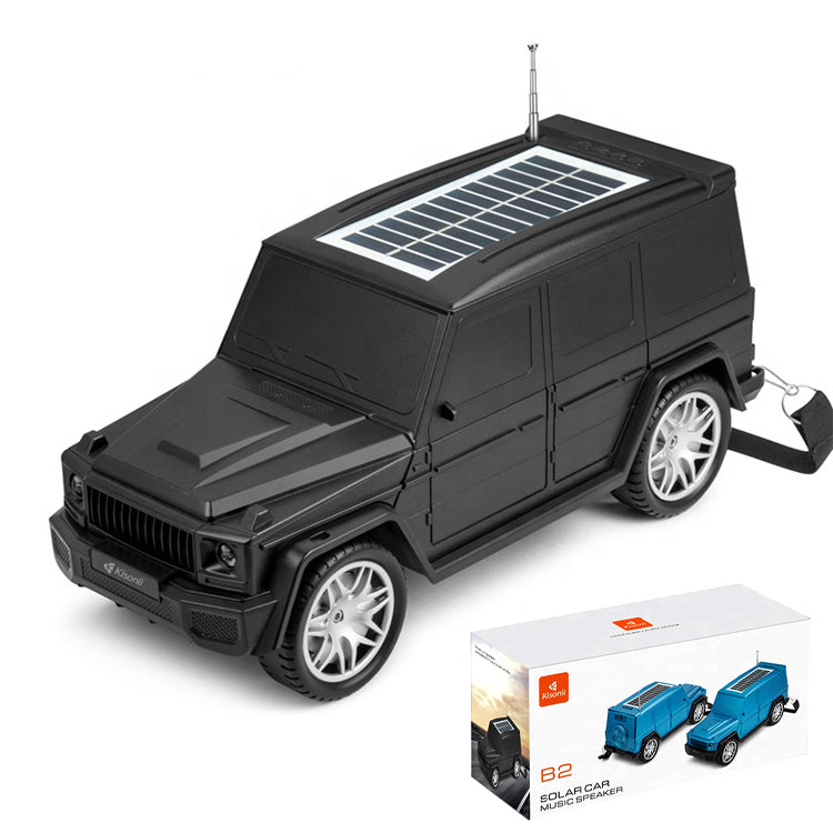 Kisonli B2 10w Solor Charging Fm Modern Car Wireless Portable Bluetooth Speaker