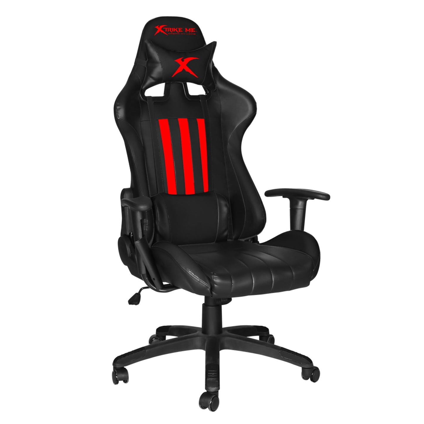 Xtrike Me Gc-905 Bk Ergonomic Adjustable Gaming Chair Caster Wheels Red
